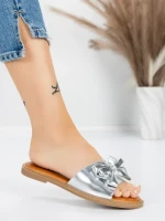 Papuci Dama cu Talpa Joasa 5PT9 SILVER | MEI