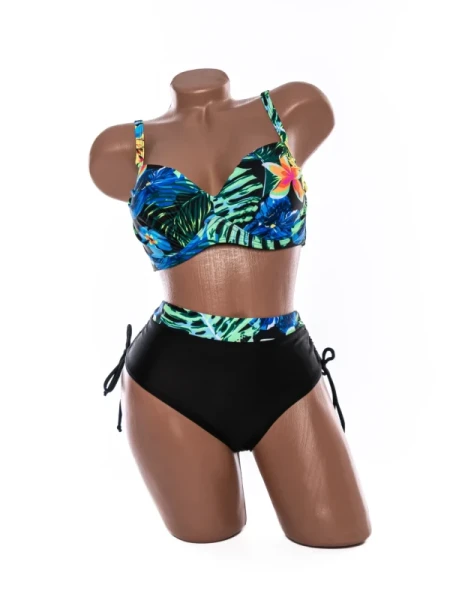 Costum de baie dama LM16 NEGRU-ALBASTRU | MEINA