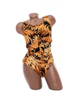 Costum de baie dama Y3099 NEGRU-PORTOCALIU | MEINA