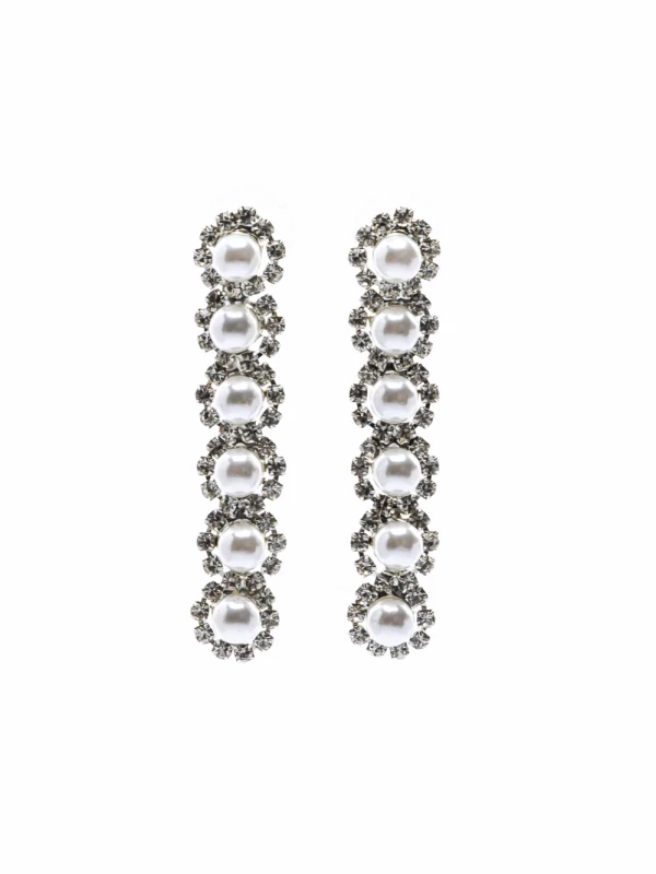 Set Colier + Cercei CLR007 ARGINTIU | MEI