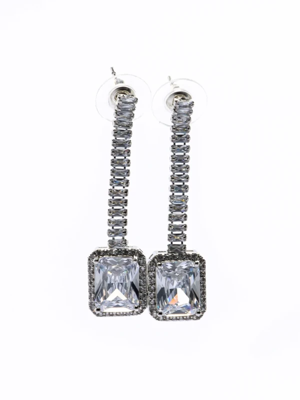 Set Colier + Cercei CLR016 ARGINTIU | MEI