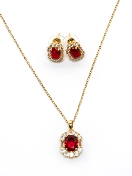 Set Colier + Cercei T1021300 AURIU-ROSU | MEI