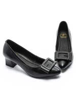 Pantofi cu Toc gros 611706 Negru | Formazione