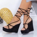 Sandały na platformie XKK290 Czarny | Mei