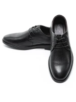 Pantofi Barbati din piele naturala 91785 Negru (L9) Mels