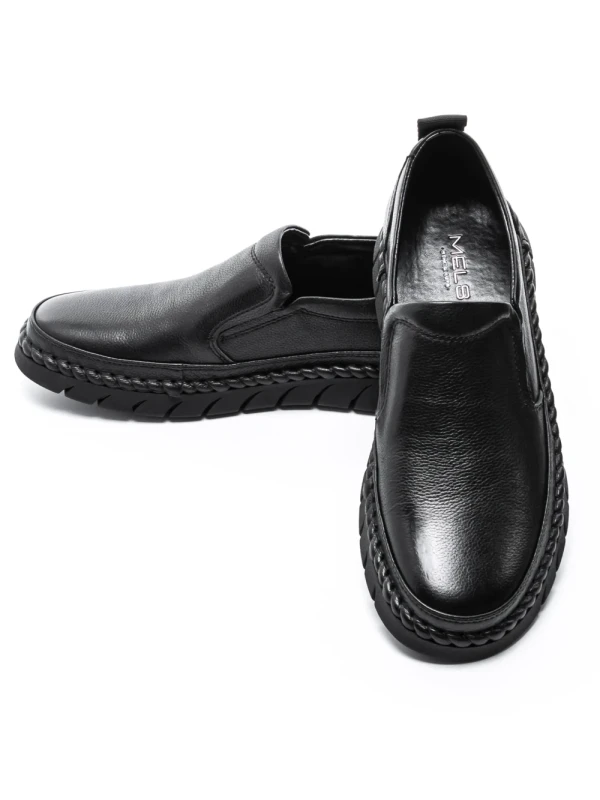 Pantofi Barbati din piele naturala HT8215 Negru (L16) Mels