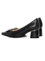 Pantofi cu Toc gros K4365-3786A Negru Jose Simon