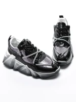 Pantofi Sport Dama cu Platforma M0182-104 Negru Seniorah