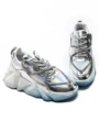 Pantofi Sport Dama cu Platforma M0182-104 Argintiu Seniorah