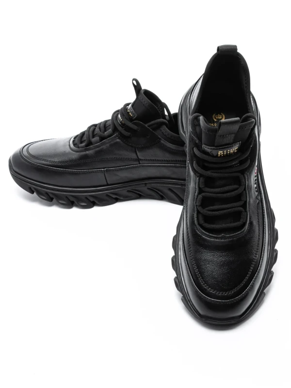 Pantofi Sport Barbati din piele naturala M01902 Negru (L10) Franco Gerardo