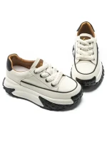 Pantofi Sport Dama din piele naturala KM9071-2 WHITE | ADVANCER
