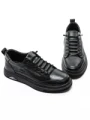 Pantofi Casual Barbati din piele naturala W25513-1 BLACK | ADVANCER