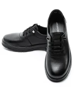 Pantofi Casual Dama din piele naturala N725 BLACK | ADVANCER