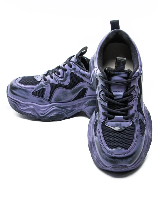 Damskie buty sportowe wykonane ze skóry naturalnej 919-1 Fioletowy | Advancer