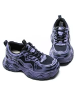 Damskie buty sportowe wykonane ze skóry naturalnej 919-1 Fioletowy | Advancer