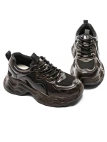 Damskie buty sportowe wykonane ze skóry naturalnej 919-1 Brąz | Advancer