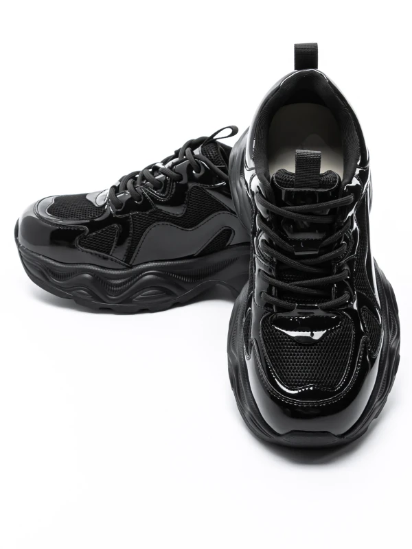 Damskie buty sportowe wykonane ze skóry naturalnej 919-1 Czarny | Advancer