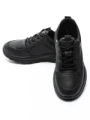 Pantofi Sport Barbati din piele naturala 52701 BLACK | ADVANCER