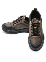 Pantofi Sport Barbati din piele naturala 52701 KHAKI | ADVANCER