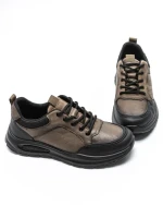 Pantofi Sport Barbati din piele naturala 52701 KHAKI | ADVANCER