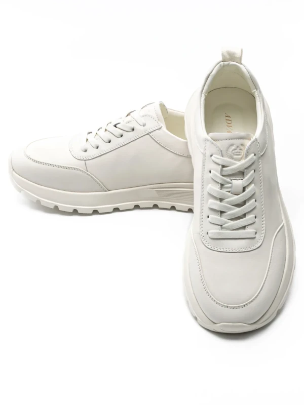 Pantofi Sport Barbati din piele naturala 88866 WHITE | ADVANCER