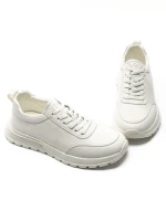 Pantofi Sport Barbati din piele naturala 88866 WHITE | ADVANCER