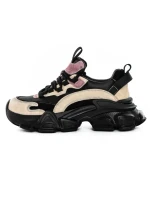 Pantofi Sport Dama din piele naturala Y5758-2 BLACK-PINK | ADVANCER