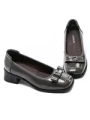 Pantofi cu toc din piele naturala 1355-1 GREY | ADVANCER