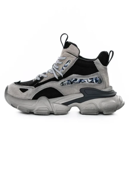 Pantofi Sport Dama din piele naturala Y5797-1 BLACK-GREY | ADVANCER