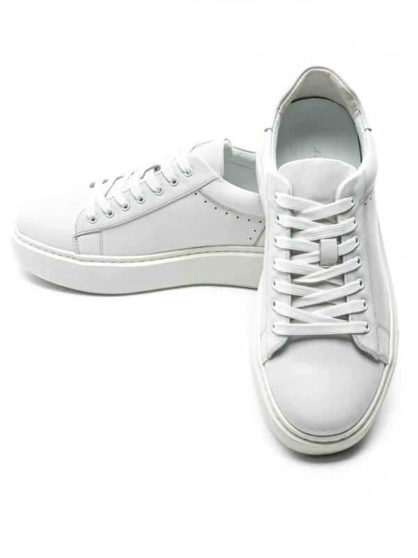 Pantofi Casual Barbati din piele naturala A921-1 WHITE | ADVANCER