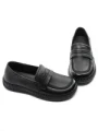 Pantofi Casual Dama din piele naturala KM329 BLACK | FORMAZIONE