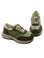 Pantofi Sport Dama din piele naturala KM5502 GREEN | FRANCO GERARDO