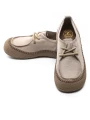 Obuwie damskie na co dzień wykonane ze skóry naturalnej KM5169 Kremowy | Formazione