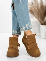 Ghete Dama din piele naturala 5SZ6 YELLOW | PANTOFUL