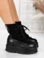 Ghete Dama cu Platforma 56WL3 BLACK | MEI