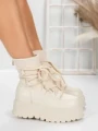 Ghete Dama cu Platforma 56WL3 BEIGE | MEI