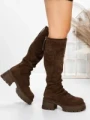 Cizme Dama cu Toc 5WL80 BROWN | MEI