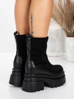 Botki na platformie 5W61 Czarny | Mei