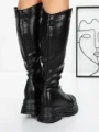 Cizme Dama cu Platforma 58WL13 BLACK | MEI