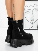 Ghete Dama cu Platforma 58WL17 BLACK | MEI