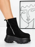 Ghete Dama cu Platforma 58WL17 BLACK | MEI