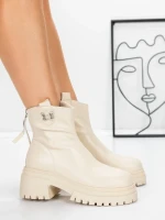 Ghete Dama cu Platforma 58WL21 BEIGE | MEI