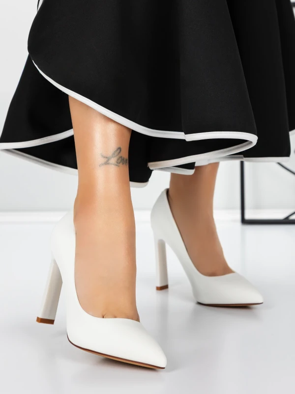 Buty na grubej podeszwie 3DC36 Biały | Mei