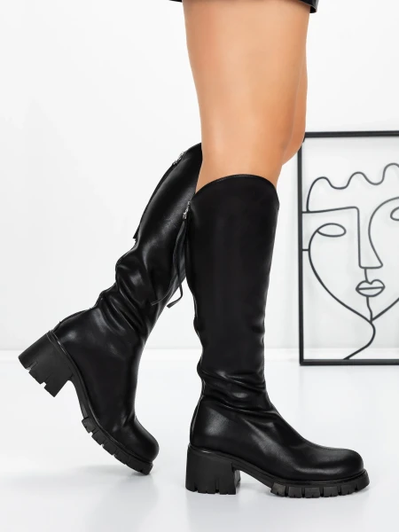 Damskie kozaki 3WL15 Czarny | Mei