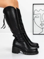 Damskie kozaki 3WL15 Czarny | Mei