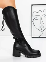 Damskie kozaki 3WL15 Czarny | Mei