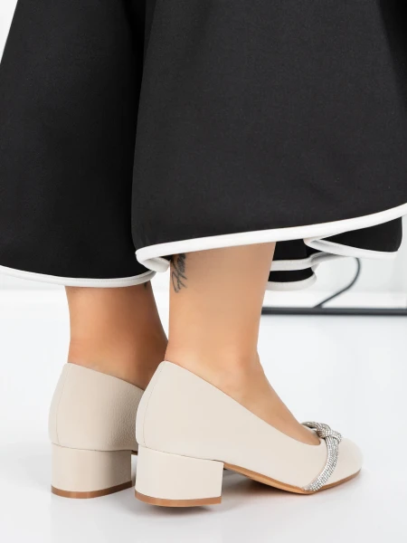 Buty na niskim obcasie 3XKK99 Szary | Mei