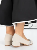 Buty na niskim obcasie 3XKK99 Szary | Mei