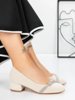 Buty na niskim obcasie 3XKK99 Szary | Mei