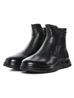 Ghete Barbati din piele naturala Z184550-1 BLACK | ADVANCER